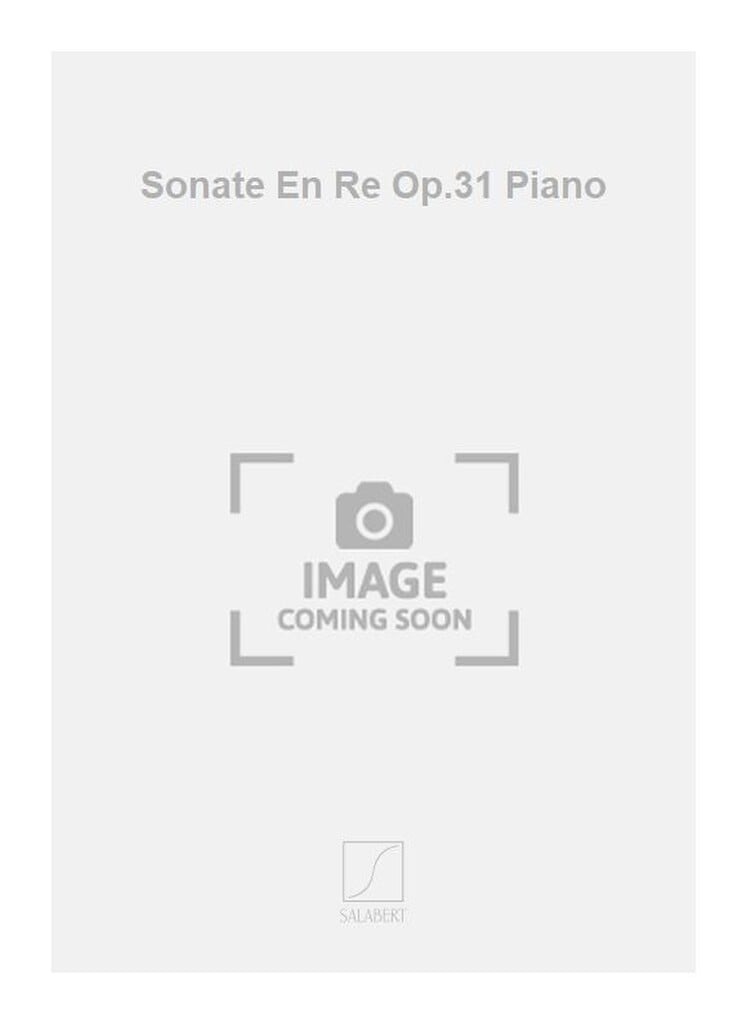 Sonate En Re Op.31 Piano